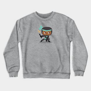 Teal Ninja Crewneck Sweatshirt